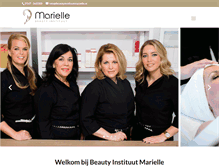 Tablet Screenshot of beautyinstituutmarielle.nl